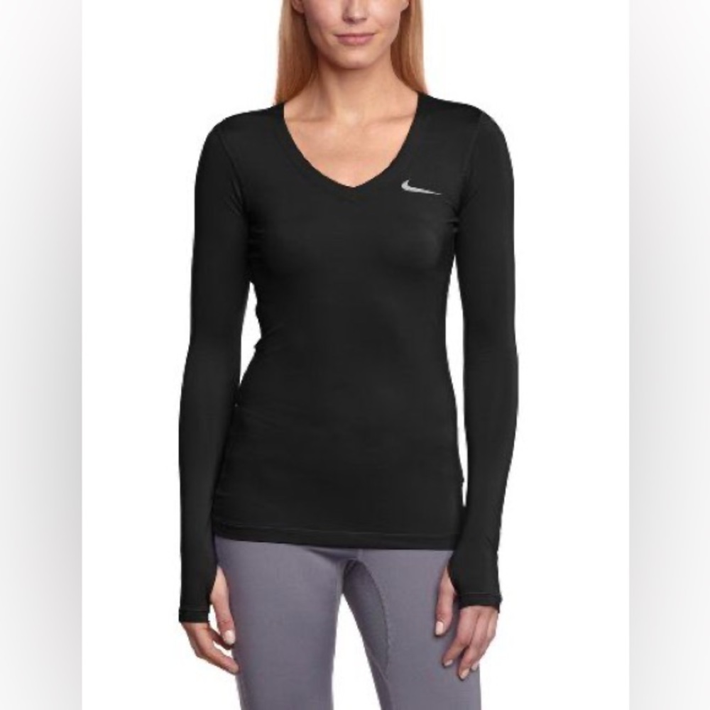 Nike V Neck Long Sleeve Shirt
